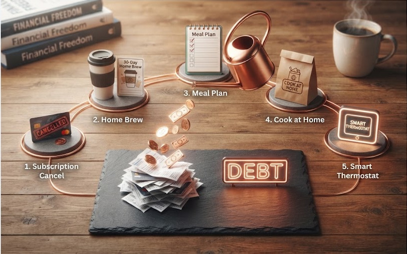 5 Small Budget Tweaks That Free Up Extra Cash for Debt Payoff